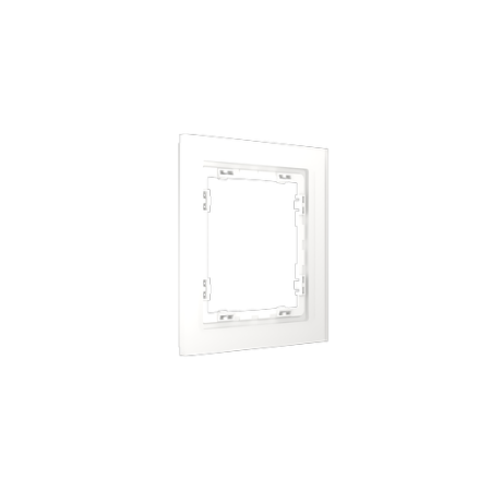 Рамка стеклянная Voltum S70 на 1 пост, (белый, матовый, стекло)