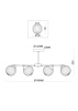 Люстра 6*E14 40Вт Латунь IP20 Daisy FR5041PL-06BS Freya