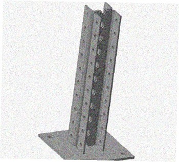 Стойка напольная (потолочная) сдвоенная СНПС1520 УТ1,5,горячее цинкование, S2,5
