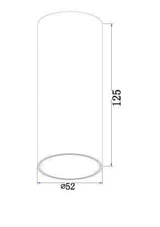 Потолочный светильник 12Вт 3000K Белый IP20 FOCUS LED C056CL-L12W3K Technical