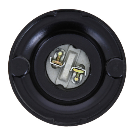 Патрон карболитовый потолочный Е27 черн, прямой PROxima EKF