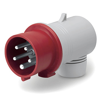 Вилка кабельная угловая IP44 16A 3P+E+N 400В (B) DKC