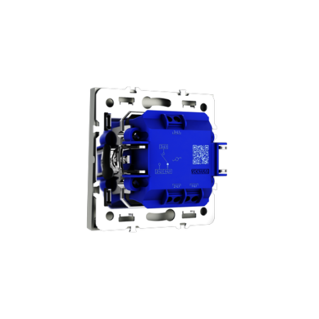Проходной переключатель встраиваемый Voltum S70 одноклавишный 10А, (сталь)