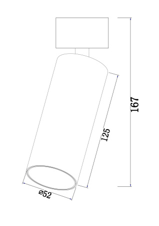 Потолочный светильник 12Вт 3000K Белый IP20 FOCUS LED C055CL-L12W3K Technical
