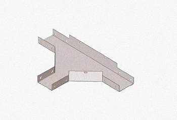 Лоток тройниковый замковый перфорированный ОТЗ 200х60 УХЛ1, горячее цинкование, S1,5