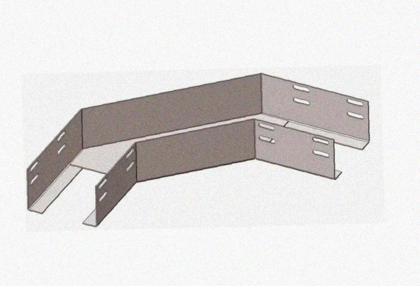 Лоток угловой глухой КГГ 100х80-90 УХЛ1 поворот на 90, горячее цинкование S1,5