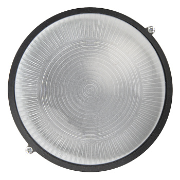 Светильник под лампу ЖКХ НБП/НПП 1301 круг черный без реш. GCF-R-E27-60-IP65 General