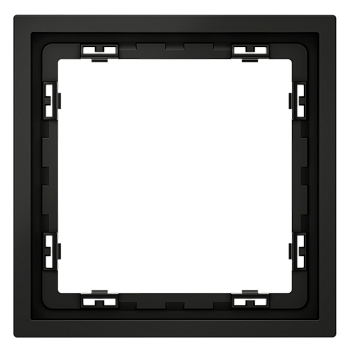 Рамка пластиковая Voltum S70 на 1 пост, (черный матовый)