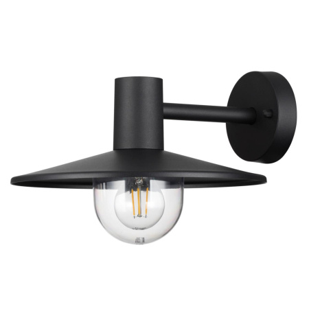 Ландшафтный настенный св-к E27 1*40W IP44 FURCADIA черный/стекло ODEON LIGHT