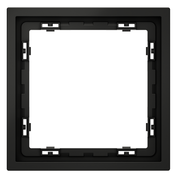 Рамка пластиковая Voltum S70 на 1 пост, (черный матовый)