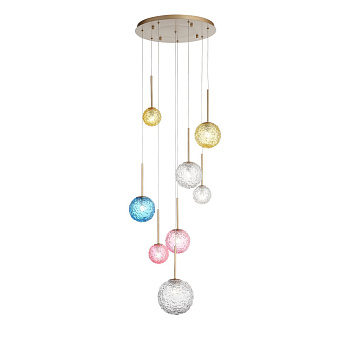 Светильник подвесной Золотистый/Разноцветный G9 8*5Вт SL1152.253.08 ST LUCE