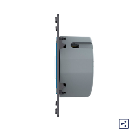 Сенсорный проходной (он же перекрестный) выключатель 2 клавиши (механизм) Livolo