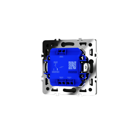 Проходной переключатель встраиваемый Voltum S70 одноклавишный 10А, (титан)