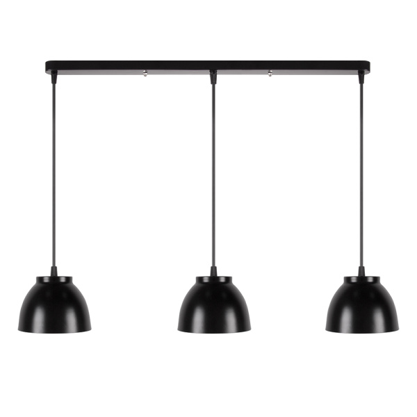 16-64 (1113/3) Светильник декоративный, подвесной, 230В/50Гц, 3хЕ27, мах 40Вт, 695х700х135мм, IP20, металл, чёрный, крепление на планку, ла... APEYRON