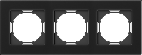 Donel A07 Natural Чёрное стекло рамка 3-я, серия DB