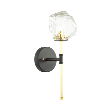 Бра G9 1*40W STONO черный/золотой/прозрачный ODEON LIGHT