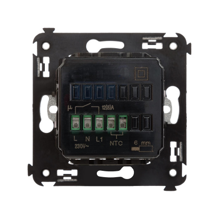 Термостат для теплых полов в стену, "Avanti", "Белое облако" DKC