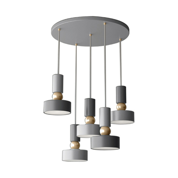 Подвесной светильник 5*E14 40Вт Серый IP20 Void MOD030PL-05GR Maytoni
