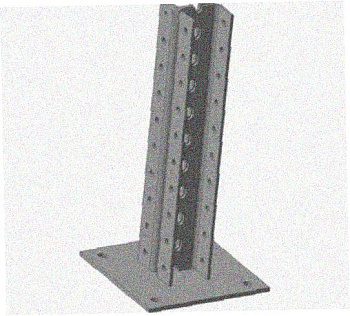 Стойка напольная (потолочная) сдвоенная СНПС320 УТ1,5,горячее цинкование, S2,5