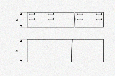 Лоток глухой ЛМГ 50х50х2000 УТ1,5, горячее цинкование, S0,8