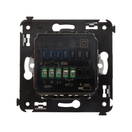 Термостат для теплых полов в стену, "Avanti", "Ванильная дымка" DKC