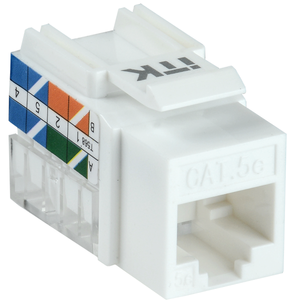 ITK Модуль Keystone Jack кат.5E UTP 110 IDC 90град