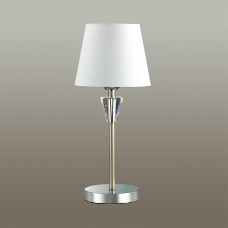 Настольная лампа E27 1*60W 220V LORAINE хром,золотой LUMION