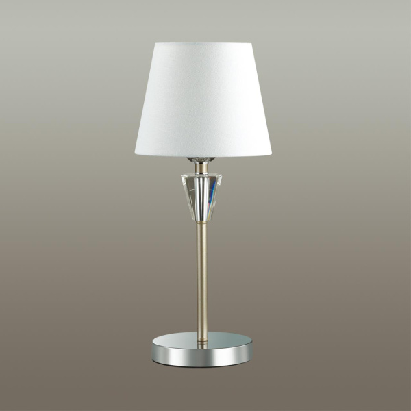 Настольная лампа E27 1*60W 220V LORAINE хром,золотой LUMION