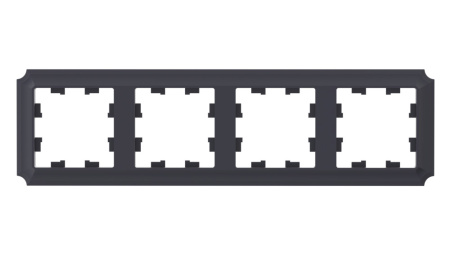 ATLASDESIGN ANTIQUE 4-постовая РАМКА, универсальная, КАРБОН Schneider Electric