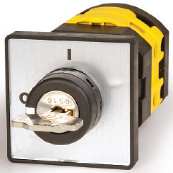 Серебр.площадка и ручка с ключом, 48х48, отв. 22 мм DKC