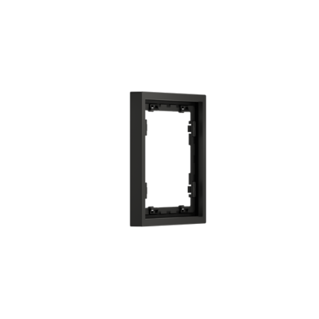 Рамка пластиковая Voltum S70 на 1 пост, (черный матовый)
