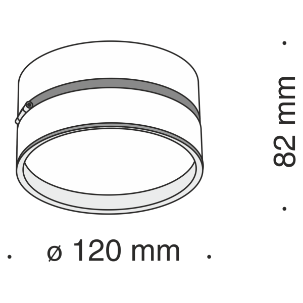 Потолочный светильник 18Вт 3000K Белый IP20 Onda C024CL-L18W Technical