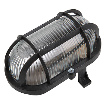 Светильник НБП 02-60-004.03 "ЕВРО" с решеткой черный General