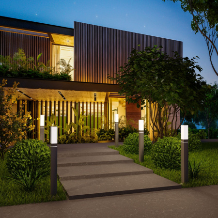 Ландшафтный светодиодный светильник 5Вт 4000К серый IP54 (a052861) Elektrostandard