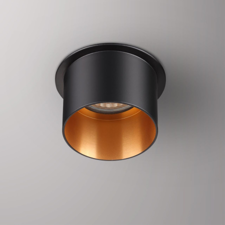 Встр.св-к IP20 GU10 50W 220V BUTT черный NOVOTECH