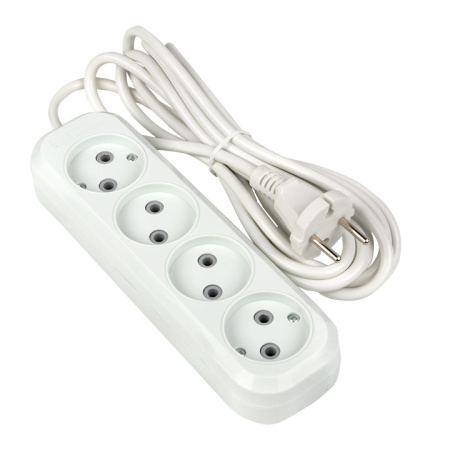 Удлинитель "Эксперт" 4 гнезда 2 метра 10А/2,2кВт без заземления ПВС 2х0,75 PROxima EKF