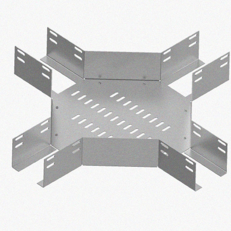 Лоток крестообразный глухой КМГ 400х65 У3, окрашенный, S1,5