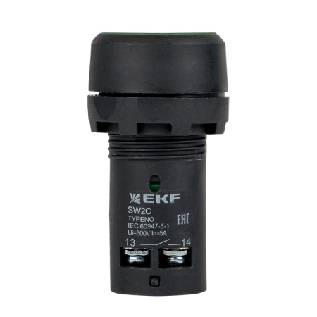 Кнопка SW2C-11 возвратная зеленая NO+NC PROxima EKF