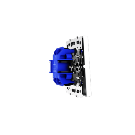 Выключатель встраиваемый Voltum S70 трехклавишный 10А, (белый матовый)
