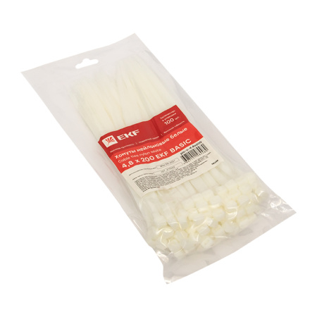 Хомут нейлоновый (4,8х200) (100шт) Basic EKF