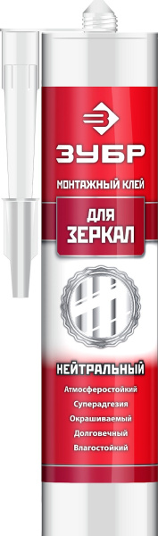 Клей монтажный, для зеркал, 300мл ЗУБР