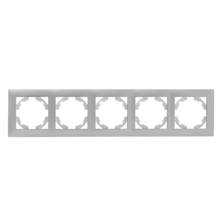 Валенсия Рамка 5-местная сталь EKF