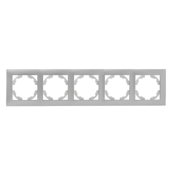 Валенсия Рамка 5-местная сталь EKF