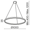 Подвесной светильник 1*LED 61Вт Белый IP20 Rim MOD058PL-L54W3K Maytoni