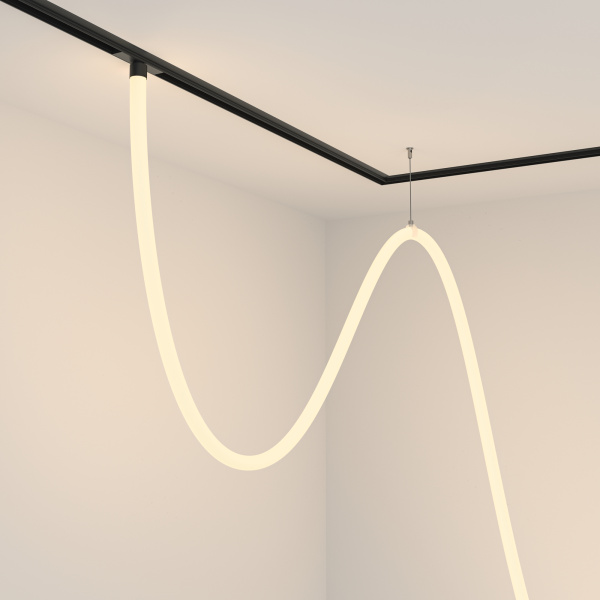 Трековый подвесной светильник LED 100Вт Черный IP20 Magnetic track system Exility TR101-2-100W3K-B Technical Maytoni