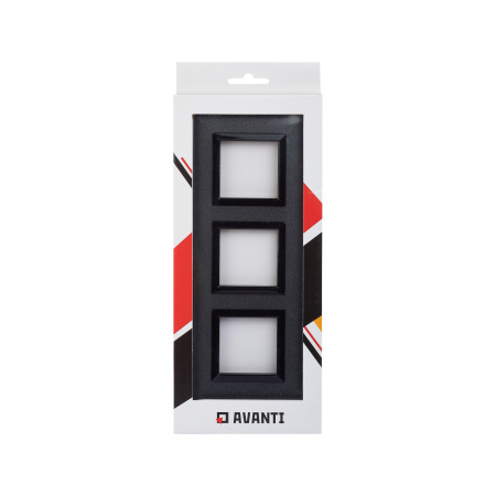 Рамка из металла, "Avanti", графитовая, 3 поста (6 мод.) DKC