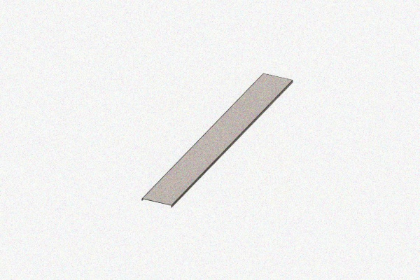 Крышка лотка КЛ 300 УТ1,5, оцинкованный лист S1,2