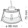 Встраиваемый светильник 1*GU10 50Вт Черный IP20 Yin DL030-2-01B Technical