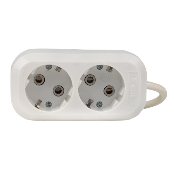 Удлинитель "Эксперт" 2 гнезда 5 метров 16А/3,5кВт с заземлением ПВС 3х1 PROxima EKF