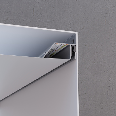 08-60 Профиль алюминиевый для натяжного потолка под светодиодн. ленту (для освещения по периметру), 40х36 мм, 2 м Apeyron